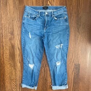 Banana Republic Distressed Girlfriend Jeans
